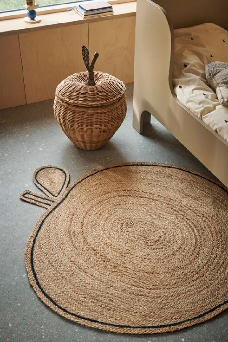ferm LIVING Apple vävd jute-matta, natur