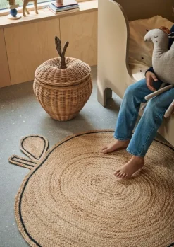 ferm LIVING Apple vävd jute-matta, natur