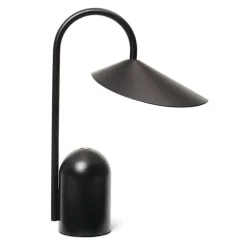 ferm LIVING Arum bärbar lampa, svart