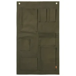 ferm LIVING Bark väggförvaring för trädgårdsredskap, oliv