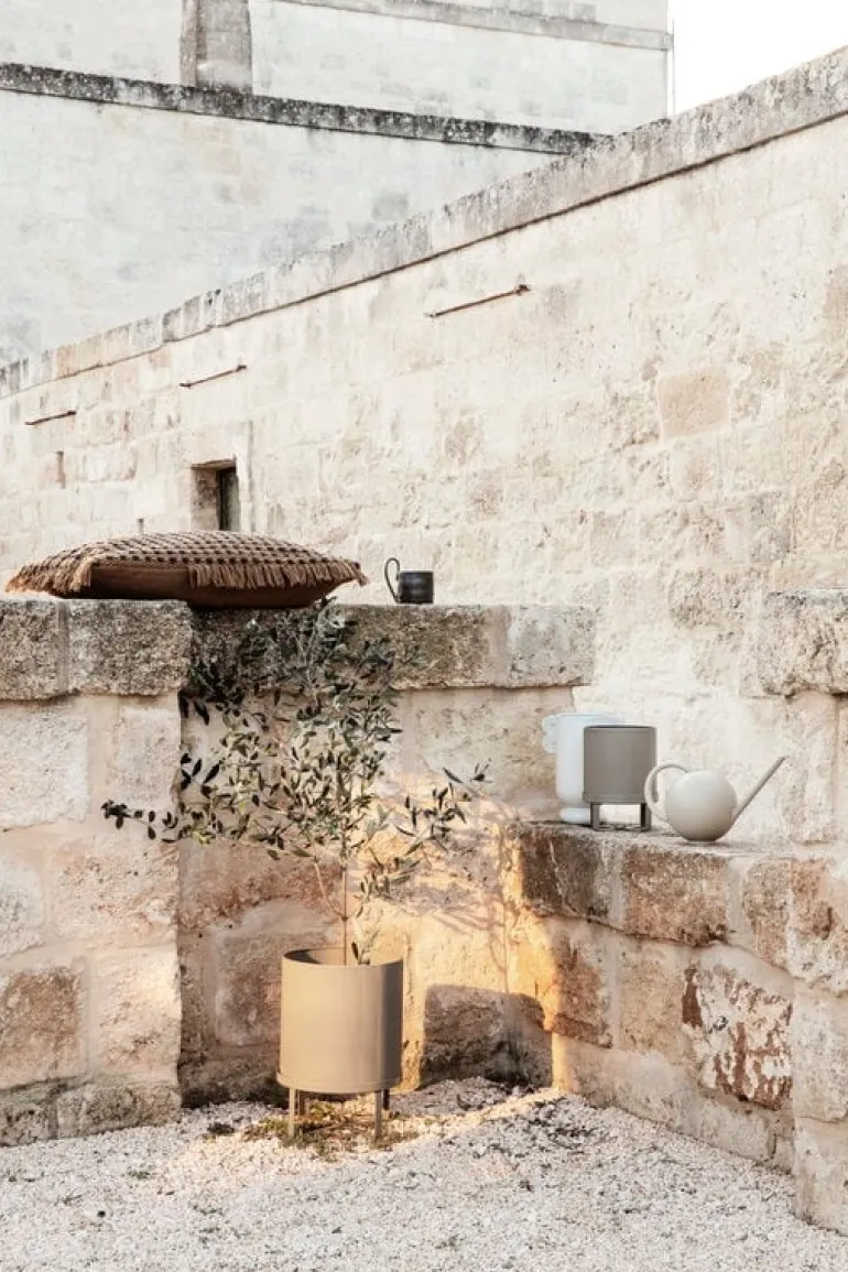 ferm LIVING Bau stor kruka, cashmere