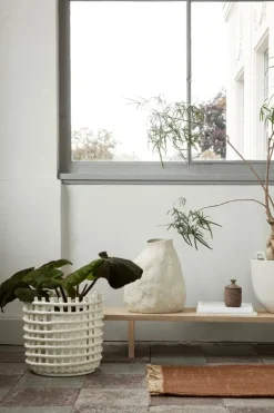 ferm LIVING Block matta, 80 x 50 cm, tegel - natur