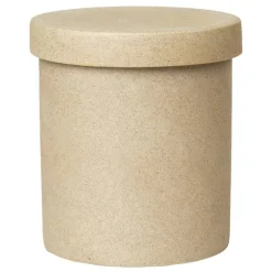 ferm LIVING Bon Accessories stor behållare, sand - svart