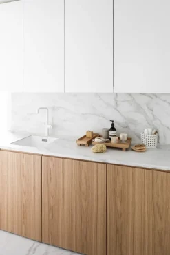 ferm LIVING Bon Accessories stor behållare, sand - svart