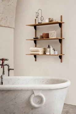 ferm LIVING Bon Accessories stor behållare, sand - svart