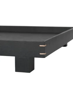 ferm LIVING Bon bricka L, svartbetsad ek