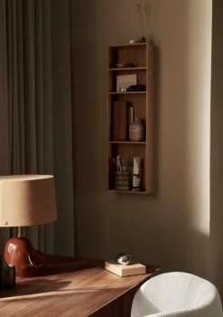 ferm LIVING Bon hylla, 80 cm, oljad ek