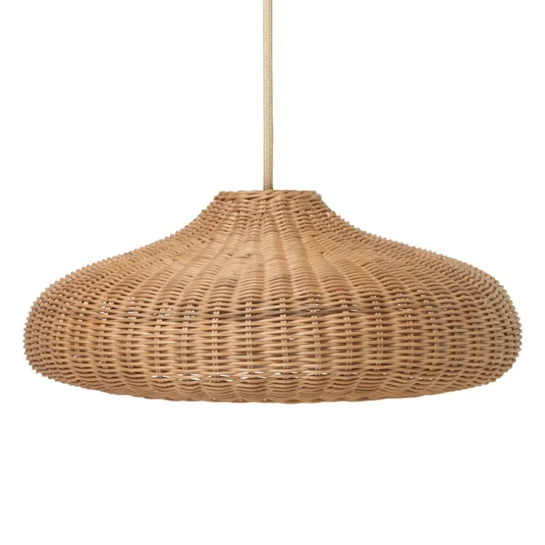 ferm LIVING Braided Disc lampskärm, naturlig