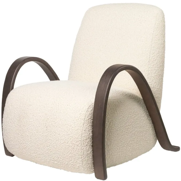 ferm LIVING Buur fåtölj, naturvit Nordic Bouclé