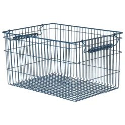 ferm LIVING Cala stapelbar korg, 2-pack, mörkblå