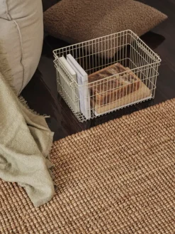 ferm LIVING Cala stapelbar korg, 2-pack, kashmir