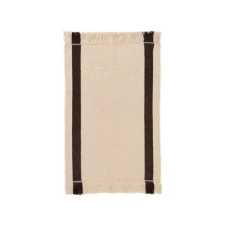 ferm LIVING Calm Kelim köksmatta, 50 x 70 cm, naturvit - kaffe