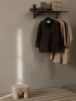 ferm LIVING Calm Kelim-matta, 200 x 300 cm, mörk sand - naturvit