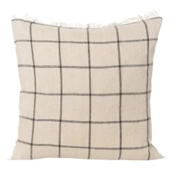 ferm LIVING Calm kudde, 50 x 50 cm, camel - svart