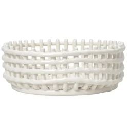 ferm LIVING Ceramic centerpiece bordsuppsats, off-white