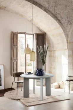 ferm LIVING Ceramic korg, liten, naturvit