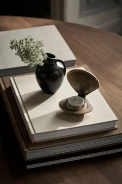 ferm LIVING Clam ljushållare, mässing