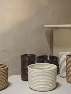 ferm LIVING Corduroy kruka, 20 cm, kashmir