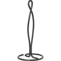 ferm LIVING Curvature hållare för pappershanddukar, svart mässing