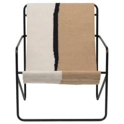 ferm LIVING Desert fåtölj, svart - soil