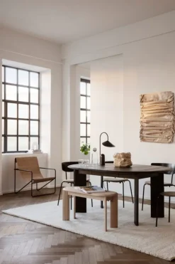 ferm LIVING Desert fåtölj, svart - solid