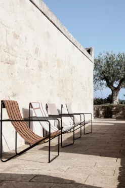 ferm LIVING Desert fåtölj, svart - solid