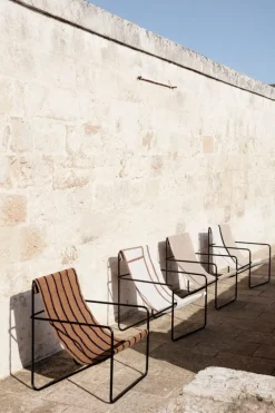 ferm LIVING Desert fåtölj, svart - solid