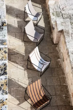 ferm LIVING Desert fåtölj, svart - solid