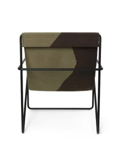 ferm LIVING Desert lounge stol, svart - dyna