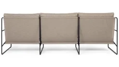 ferm LIVING Desert 3-sits soffa, svart - mörk sand Dolce