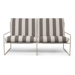 ferm LIVING Desert 2-sitssoffa, kashmir - choklad randig