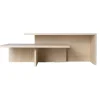 ferm LIVING Distinct Grande Duo soffbord, travertin