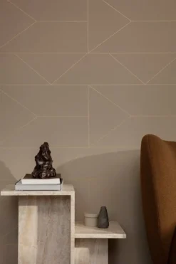 ferm LIVING Distinct sidobord, travertin