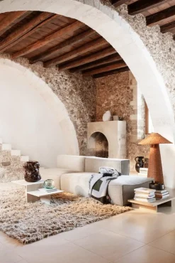 ferm LIVING Distinct soffbord, travertin