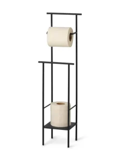 ferm LIVING Dora toalettpappershållare, svart