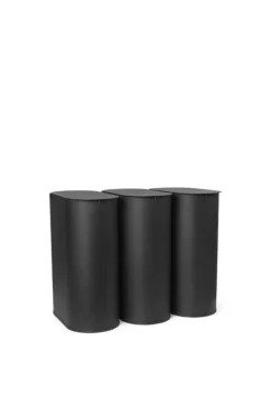 ferm LIVING Enkel bin, medium svart