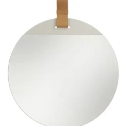 ferm LIVING Enter spegel, stor, brun