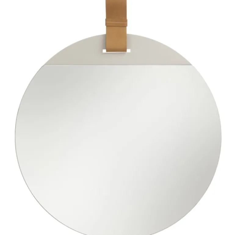 ferm LIVING Enter spegel, stor, brun