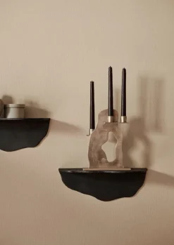 ferm LIVING Erode ljushållare, mässing