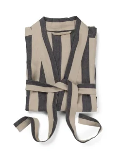 ferm LIVING Field morgonrock, sand - svart