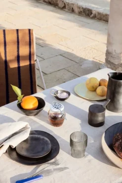 ferm LIVING Flow skål, liten, svart