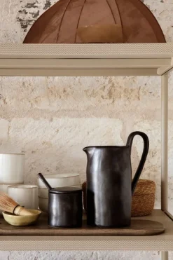 ferm LIVING Flow syltburk med sked, svart