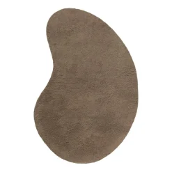 ferm LIVING Forma ullmatta, 103 x 155 cm, askbrun