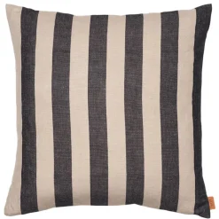 ferm LIVING Grand kudde, 50 x 50 cm, sand - svart