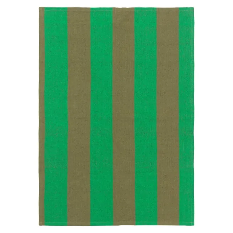 ferm LIVING Hale kökshandduk, oliv - grön