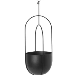 ferm LIVING Hanging Deco kruka, svart
