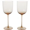 ferm LIVING Host rödvinsglas, 2-pack, blush