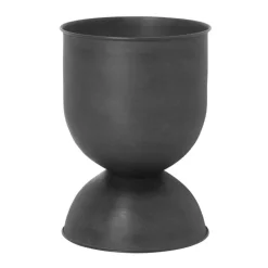 ferm LIVING Hourglass kruka, S, svart
