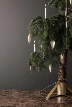 ferm LIVING Julgransfot, mässing