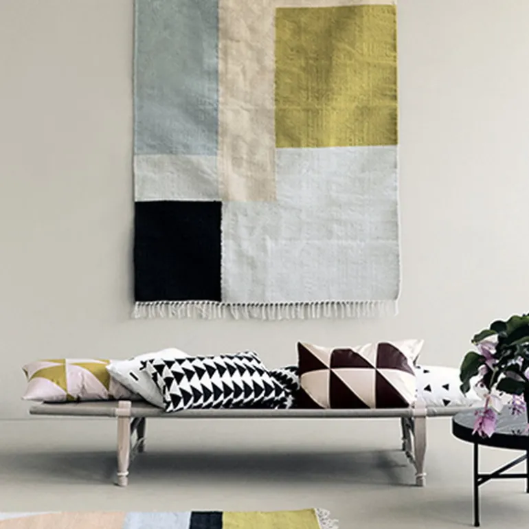 ferm LIVING Kelimmatta, Squares, 140 x 200 cm